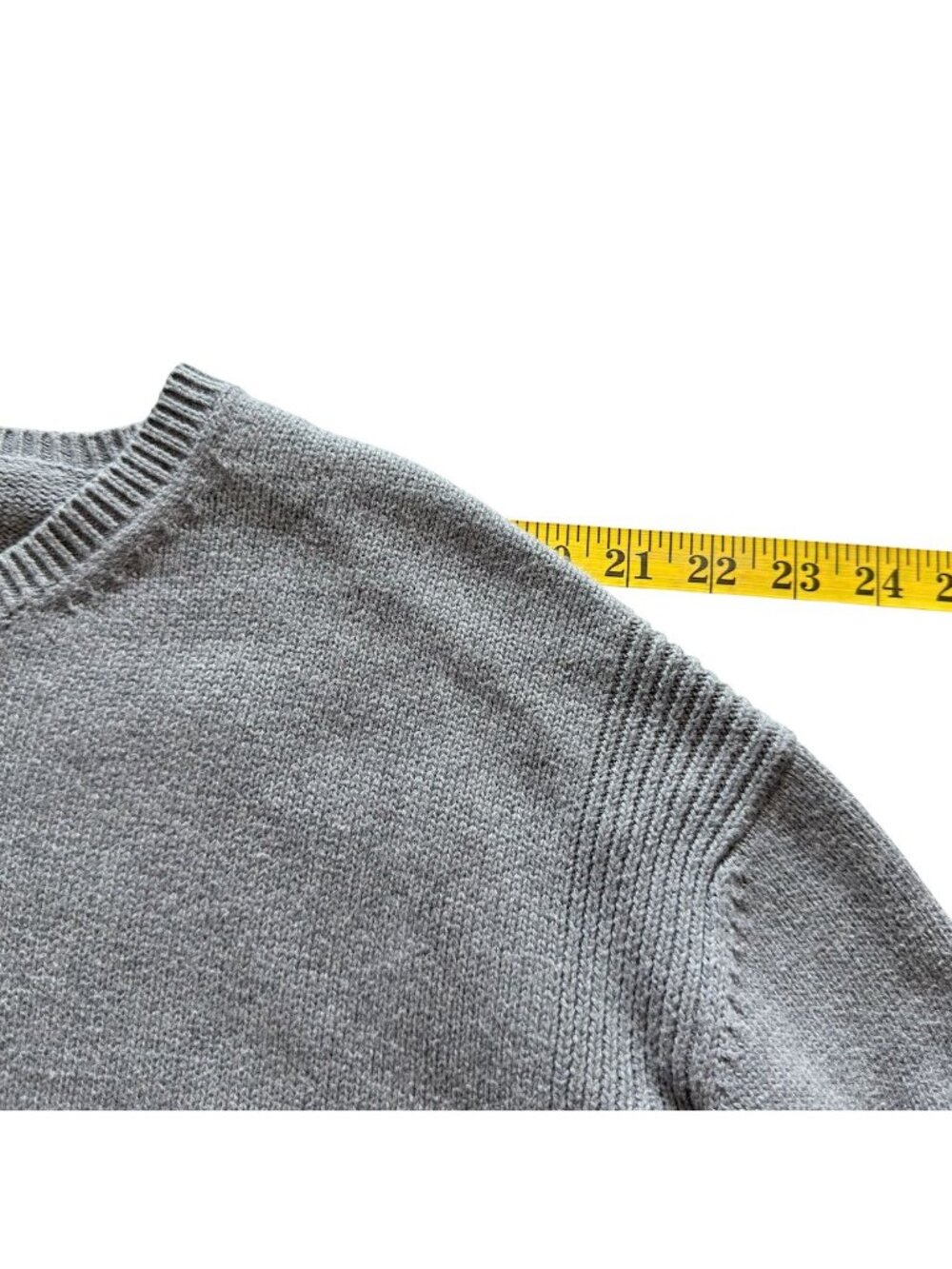 Vintage Nautica Mens XXL Sweater Crew Neck Pullover Gray Logo Cotton Horizontal - Picture 15 of 16